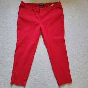 Red Old Navy Pixie Pants Women's Size 18